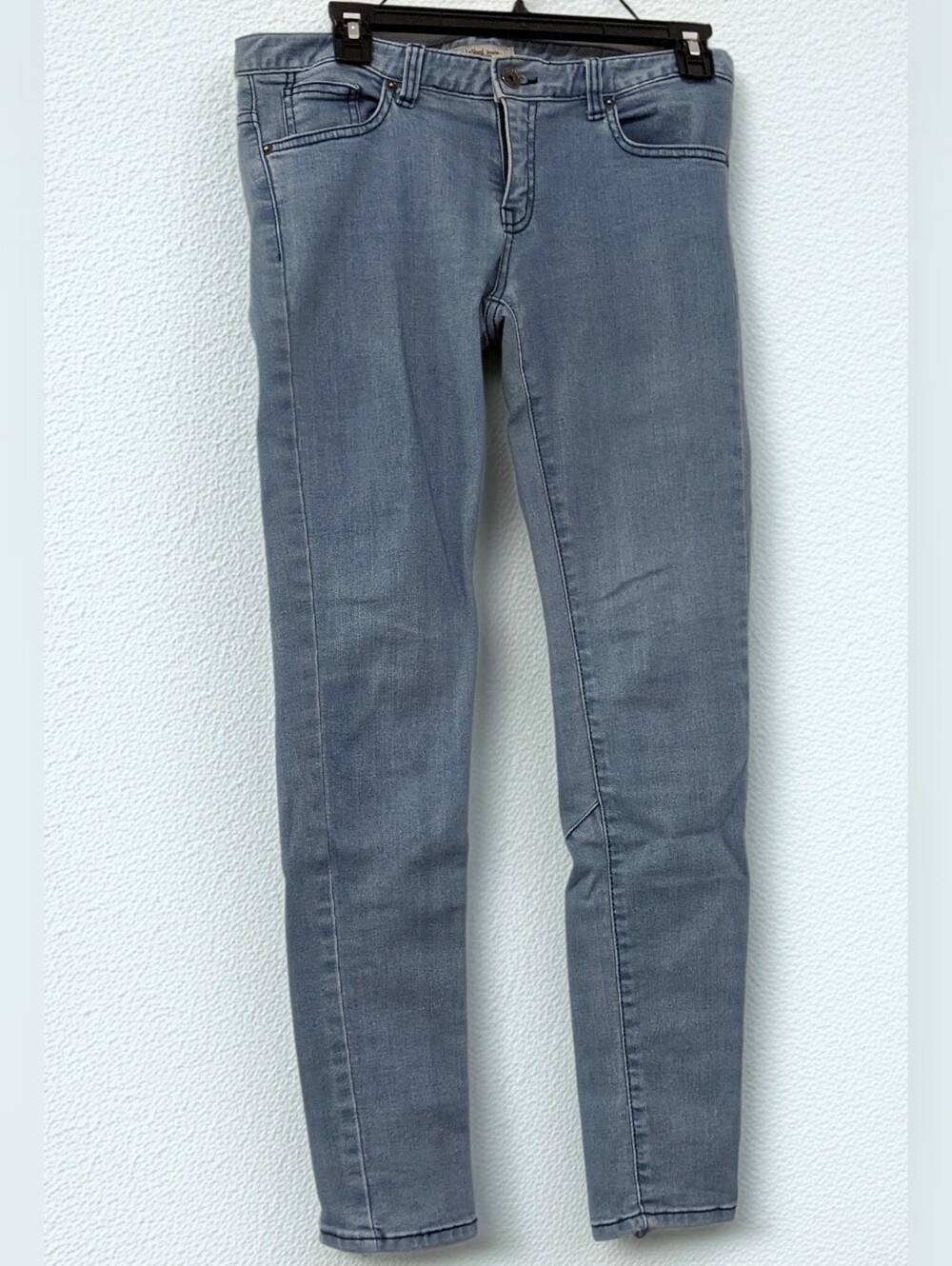 Korean Leshop Light Blue Skinny Calves Zip Jean Sz 2 Low Rise Department Brand